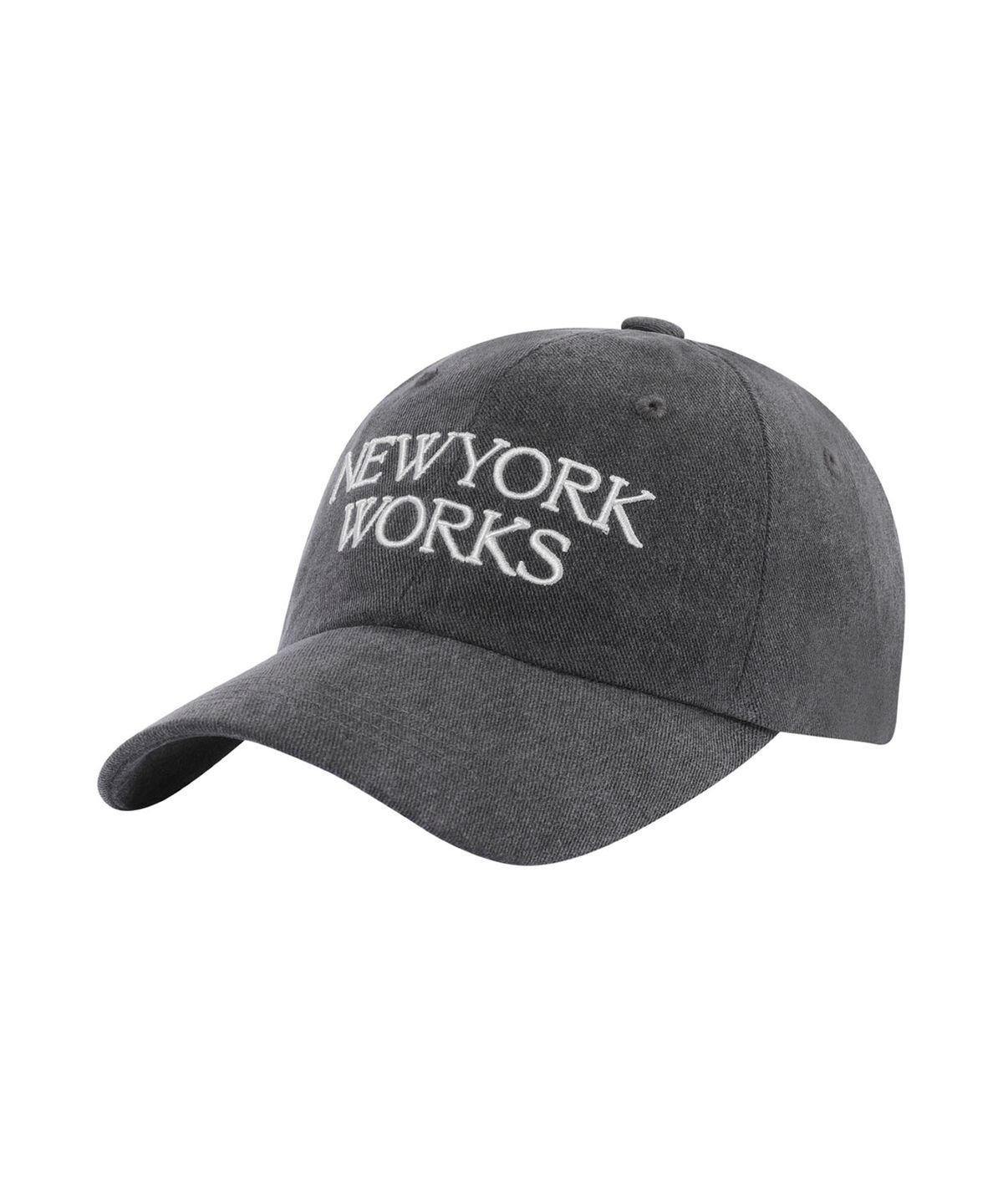 뉴욕웍스(NEWYORKWORKS) 시그니처 로고 볼캡_차콜