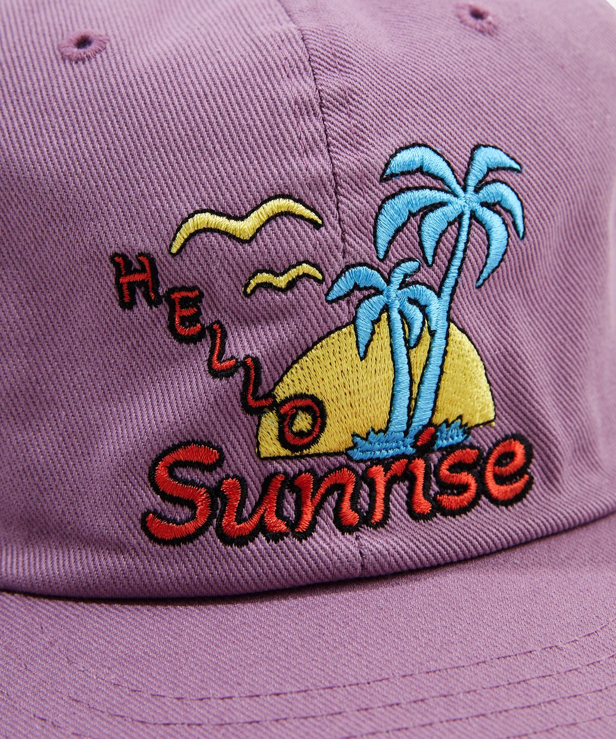 헬로 선라이즈(HELLO SUNRISE) Palm Tree Logo 6Panel Cap_Lavender