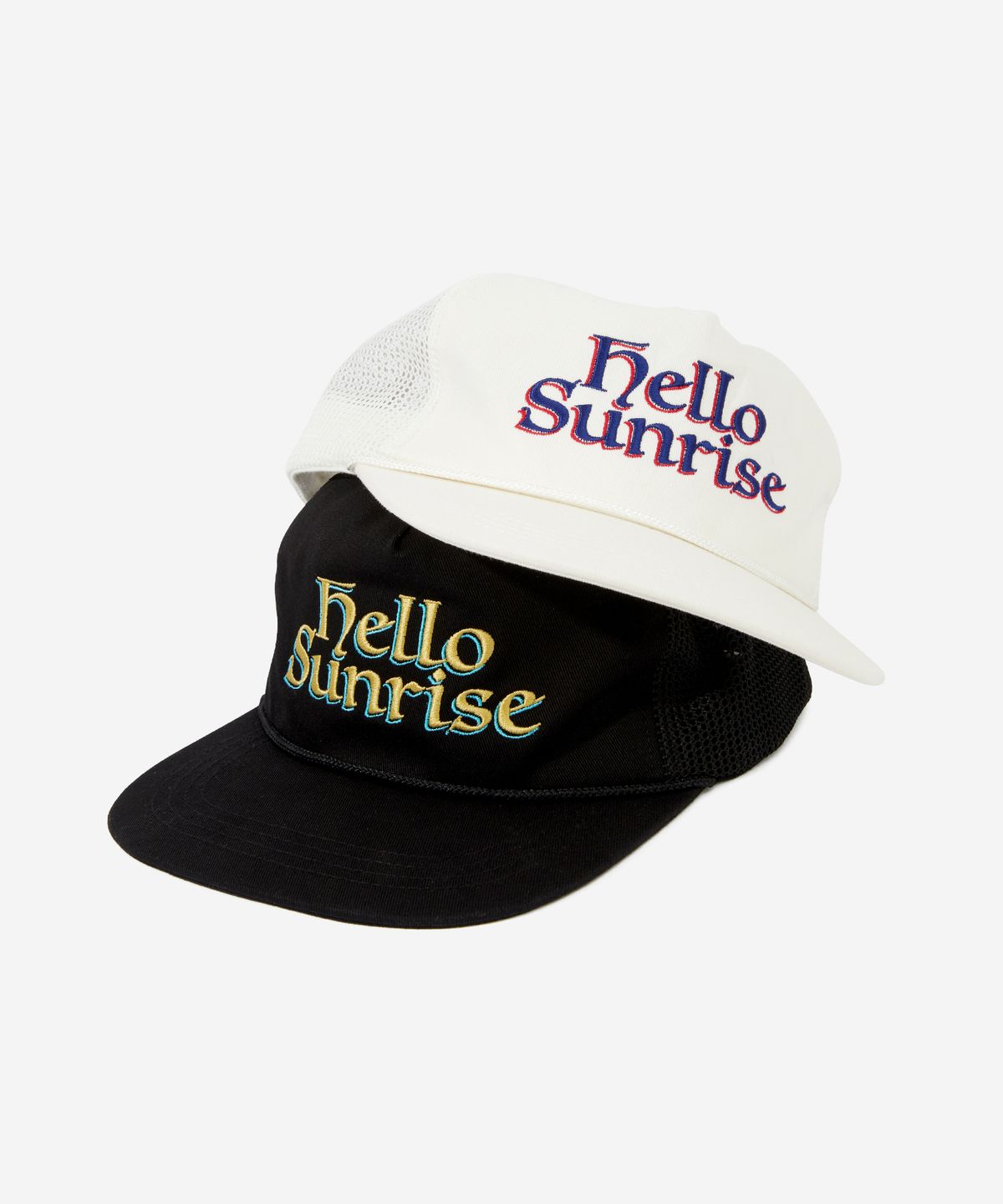 헬로 선라이즈(HELLO SUNRISE) Heritage Logo Relaxed Fit 5P Cap_White