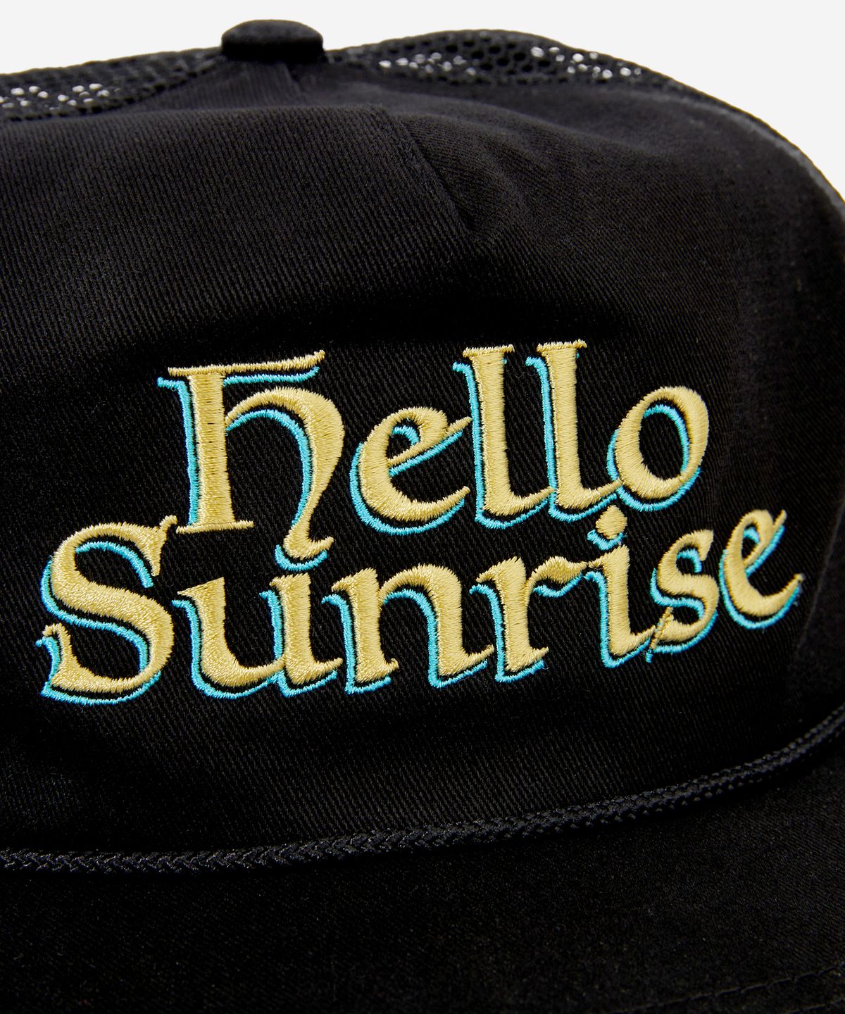 헬로 선라이즈(HELLO SUNRISE) Heritage Logo Relaxed Fit 5P Cap_Black