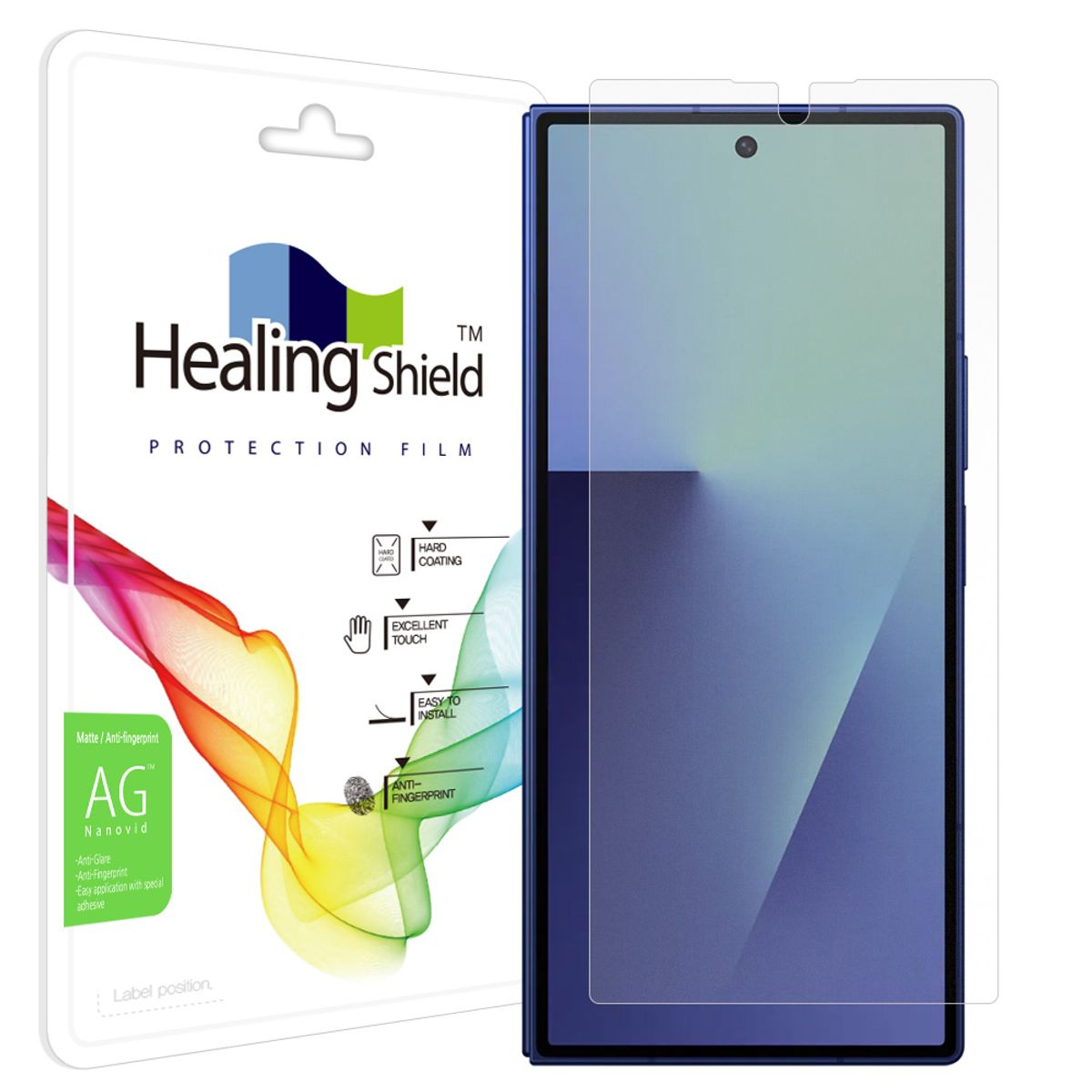 힐링쉴드(HEALINGSHIELD) 갤럭시 Z폴드7 저반사 풀커버형 외부액정 보호필름 1매