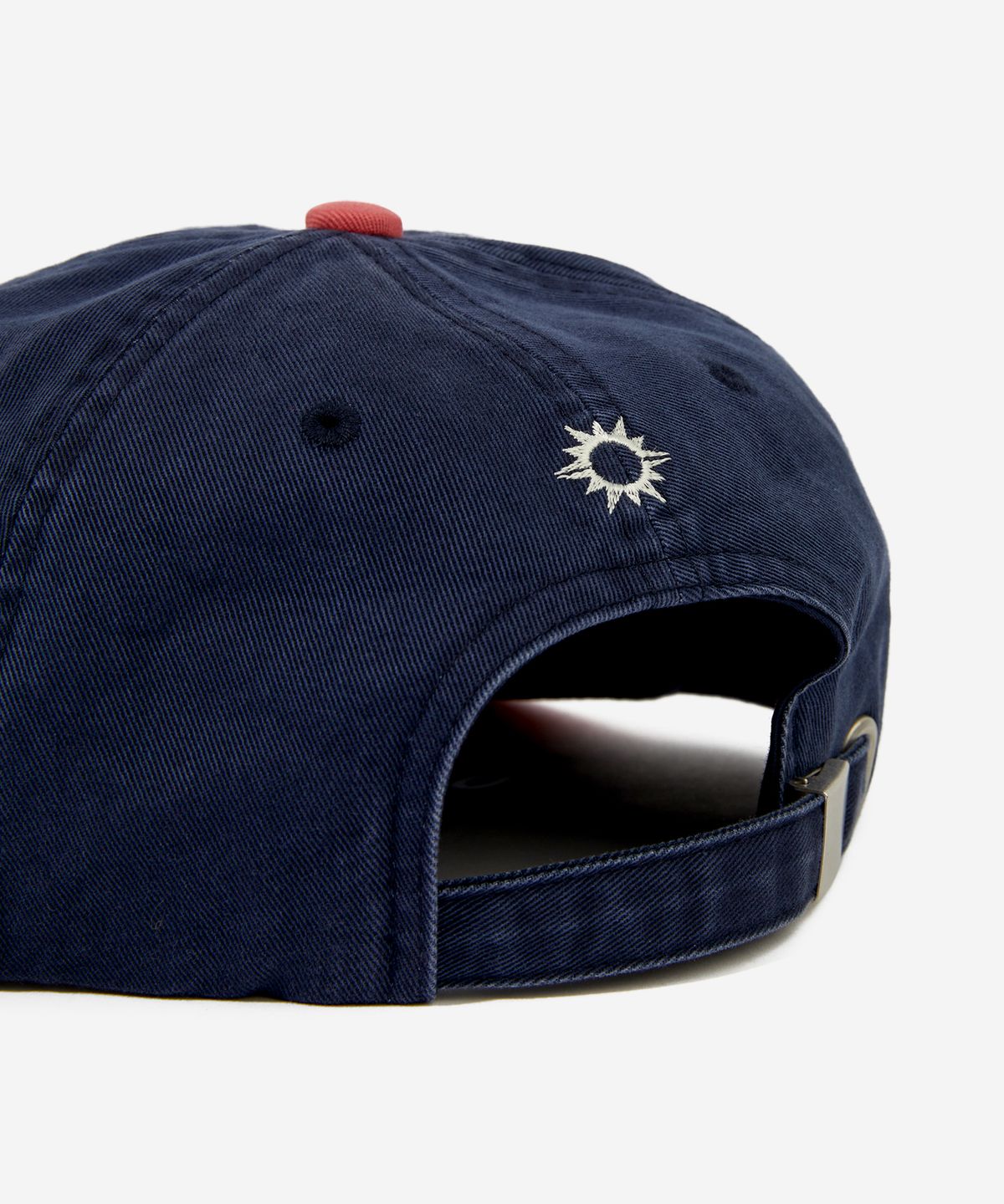 헬로 선라이즈(HELLO SUNRISE) Two Tone Washed OG Logo 6panel Cap_Navy & VTG Red