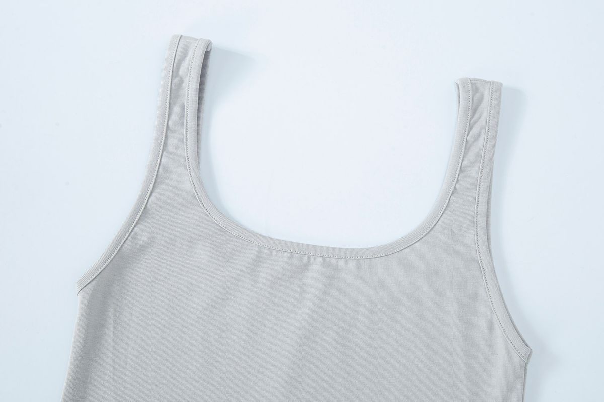 샐러드바구니(SALAD BAGUNI) Deep squaer back tank - silver