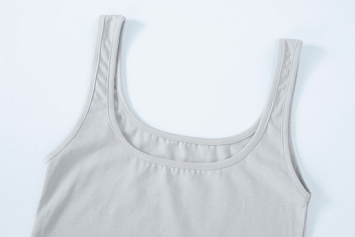 샐러드바구니(SALAD BAGUNI) Deep squaer back tank - silver