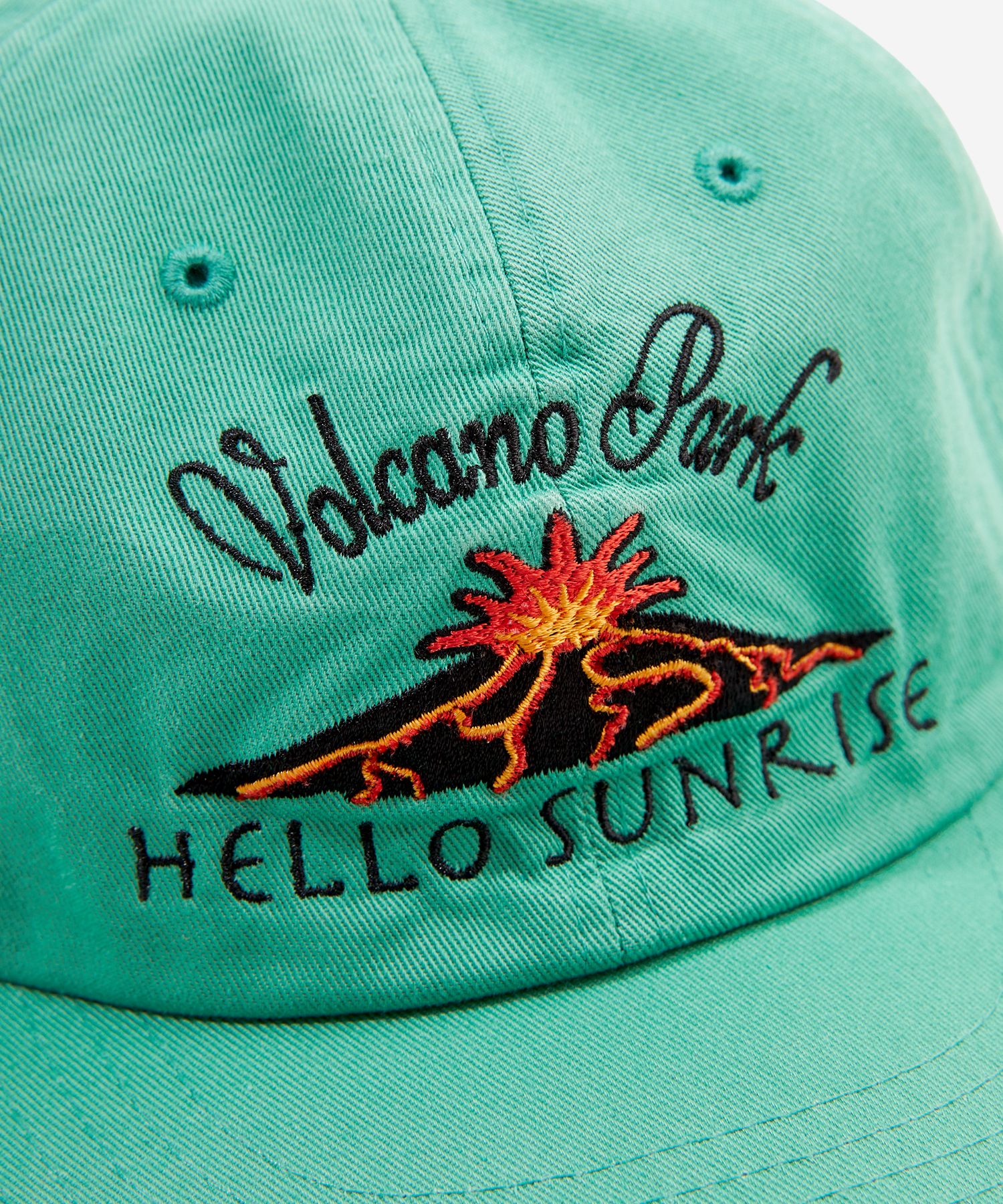 【HELLO SUNRISE】Volcano Logo Relaxed Fit 6P Cap /追跡付 헬로 선라이즈(HELLO SUNRISE) Volcano Logo Relaxed Fit 6P