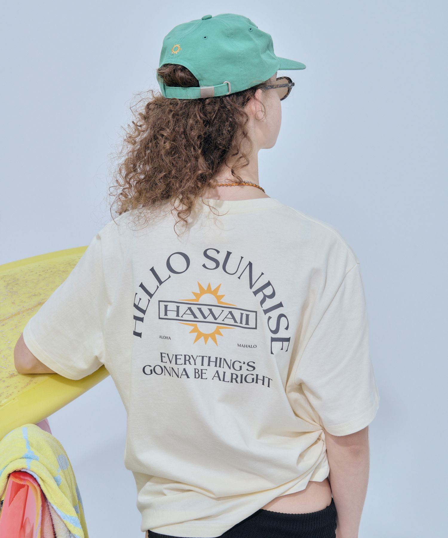 【HELLO SUNRISE】Volcano Logo Relaxed Fit 6P Cap /追跡付 헬로선라이즈 볼케이노 로고 릴랙스드 핏 6패널 캡_웜 그레이
