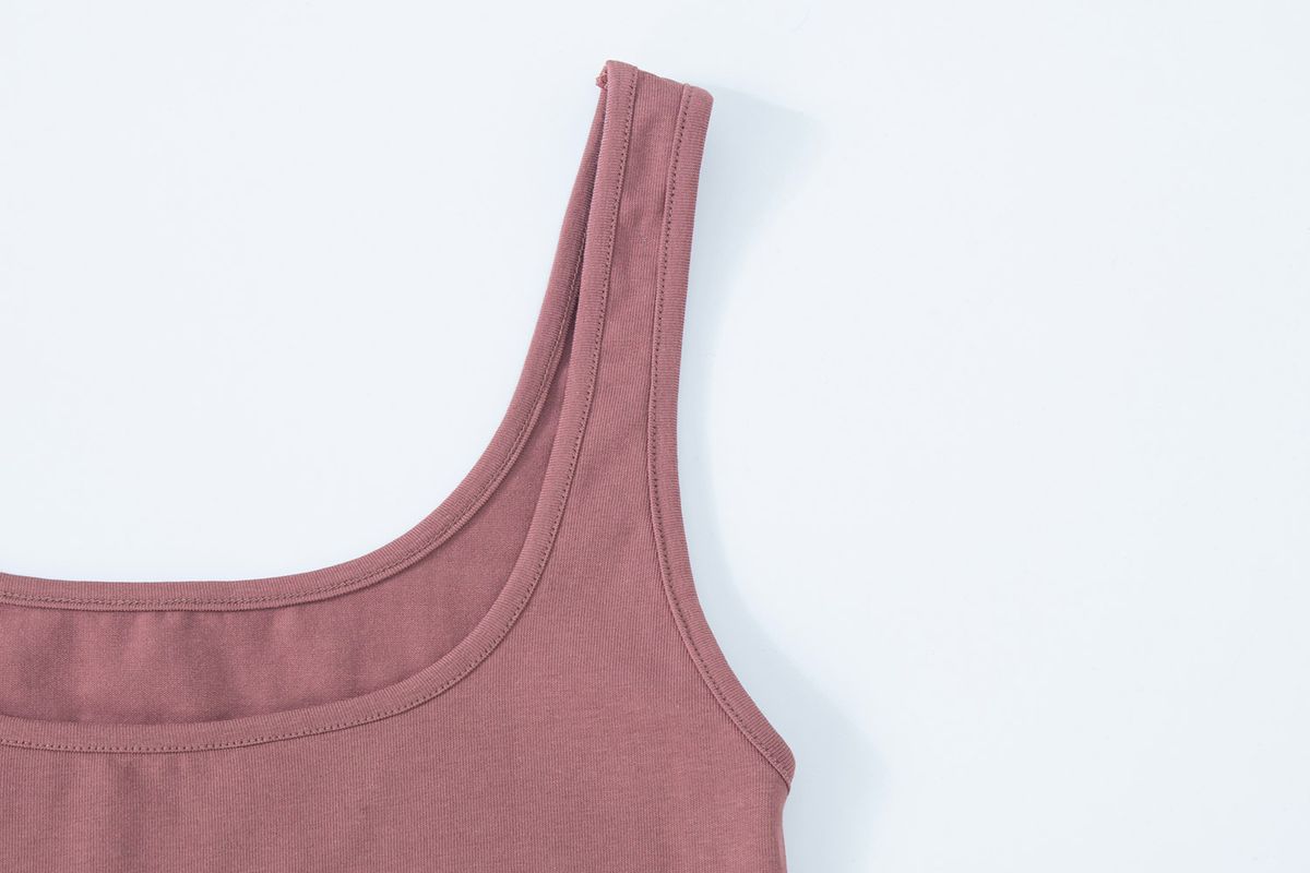 샐러드바구니(SALAD BAGUNI) Deep squaer back tank - indi pink