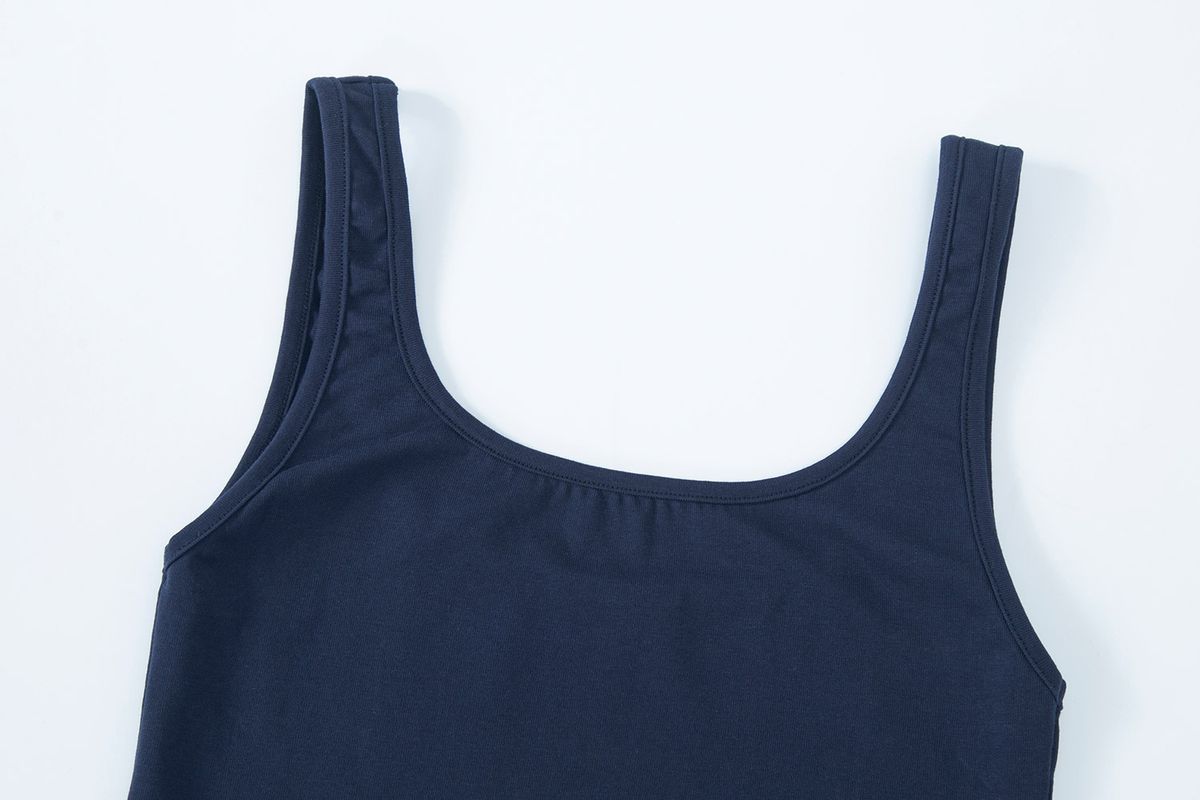 샐러드바구니(SALAD BAGUNI) Deep squaer back tank - navy