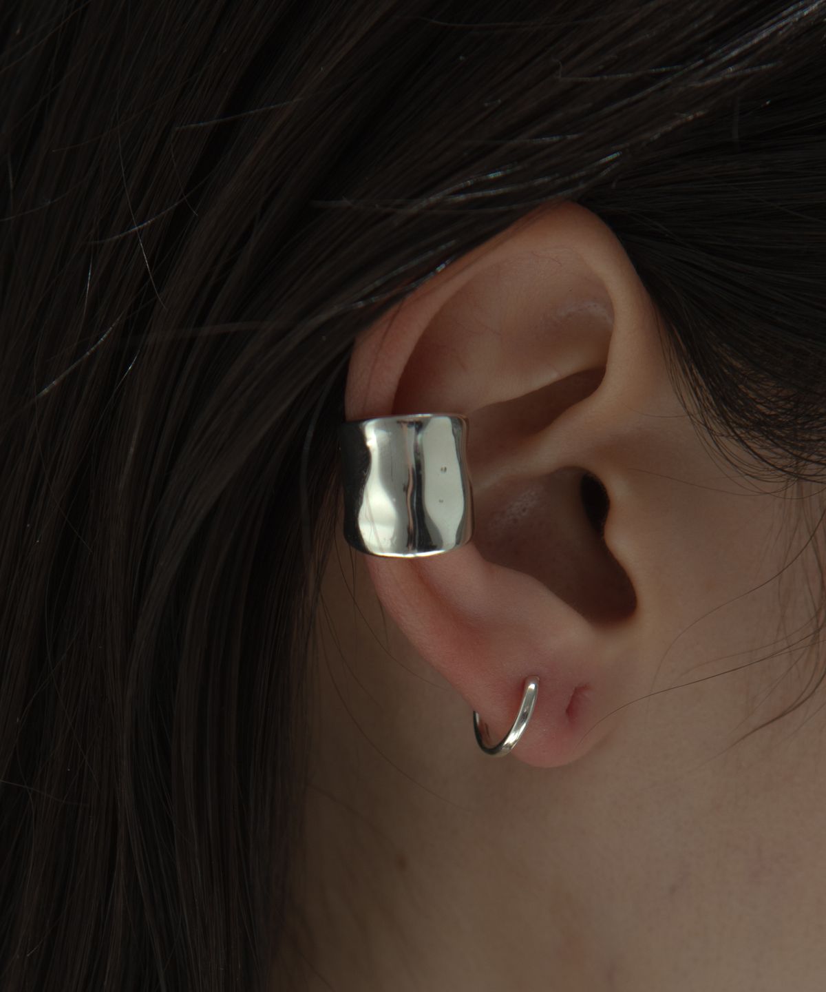 노비스도쿄(NOVICE TOKYO) 버블 이어 커프 Bubble Ear Cuff / silver