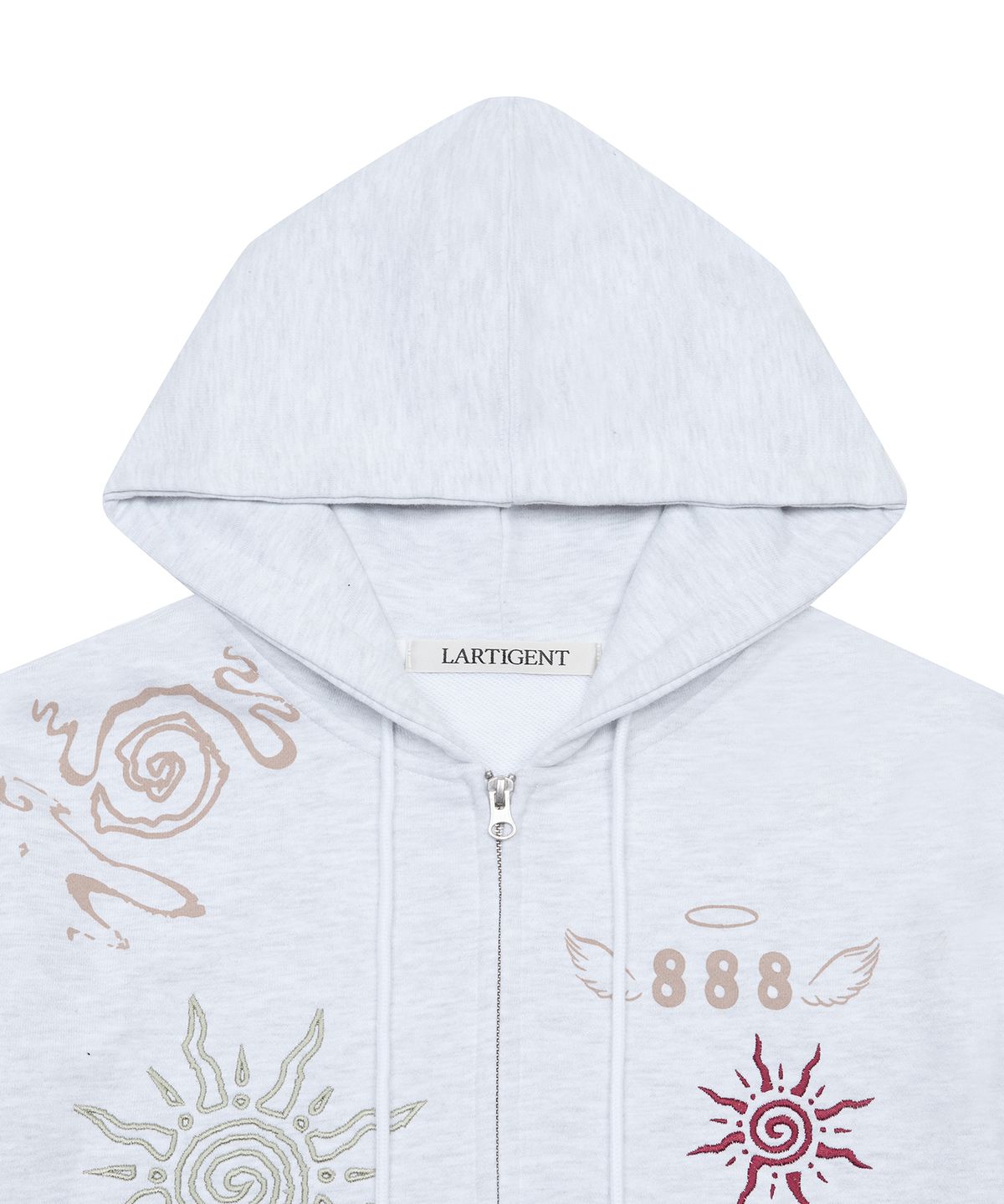 라티젠(LARTIGENT) L19 ANGEL HOOD ZIP-UP(MELANGE)
