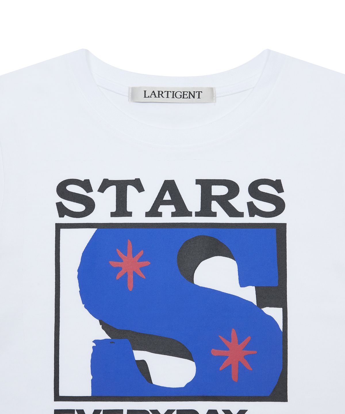 라티젠(LARTIGENT) L19 BOX STAR T-SHIRT(WHITE)