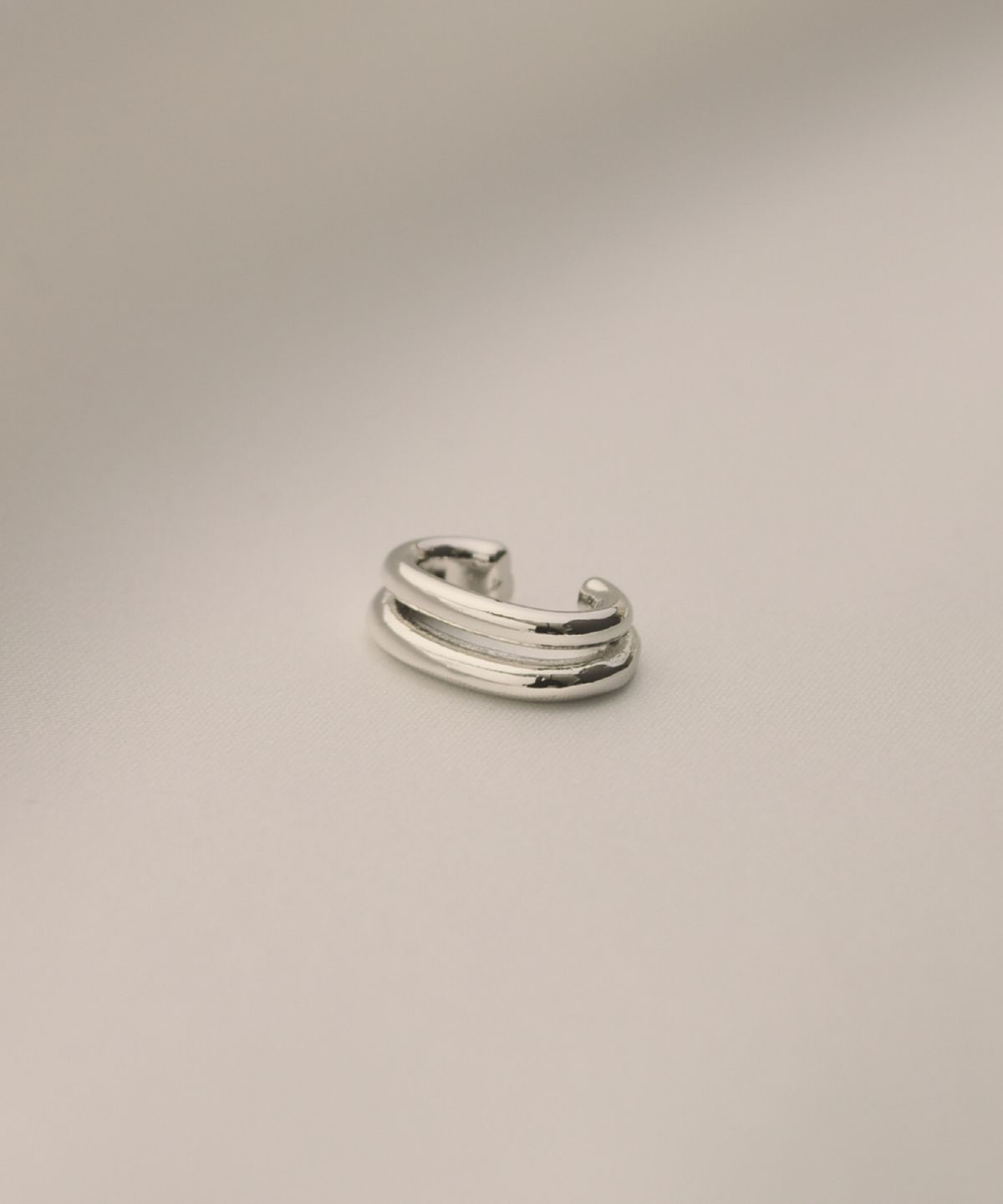 노비스도쿄(NOVICE TOKYO) 이중 이어 커프 Double Ear Cuff / silver