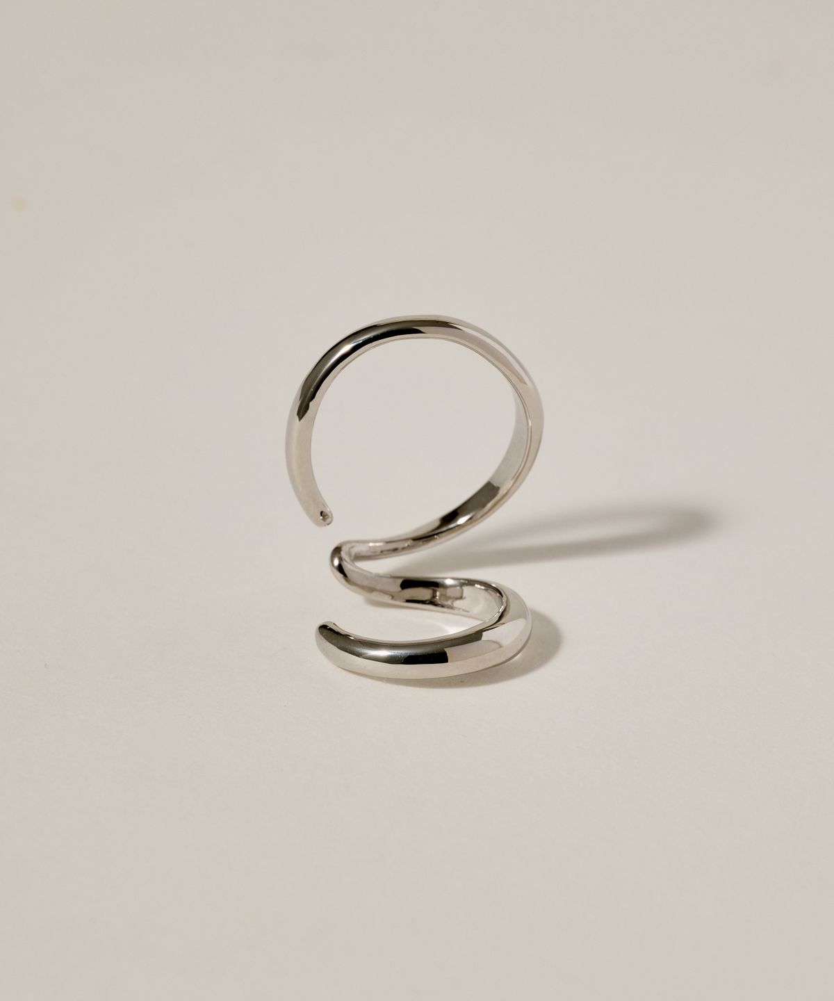 노비스도쿄(NOVICE TOKYO) 더블 레이어드 이어커프 Double Layered Ear Cuff / silver