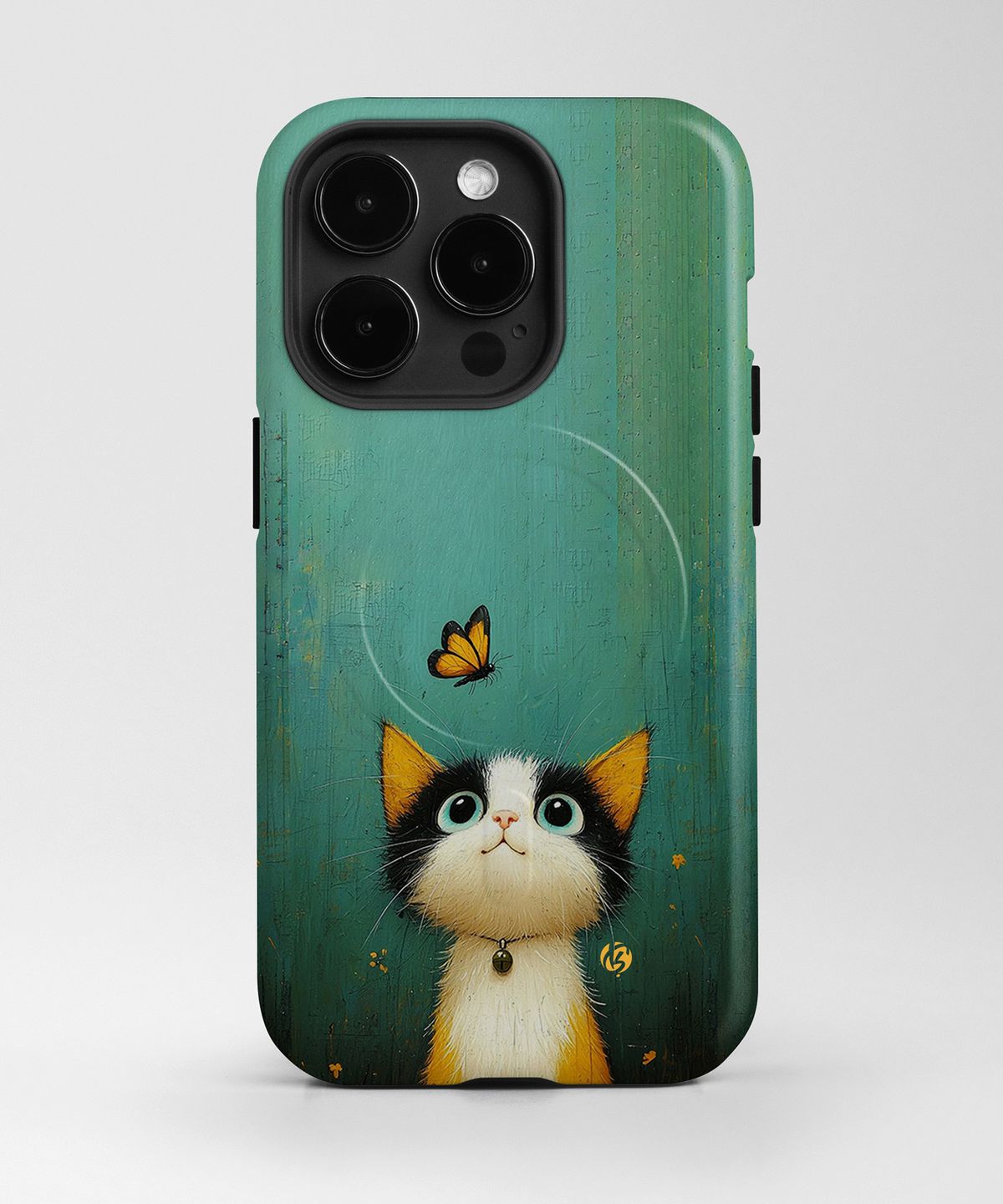 기키(GEEKY) [맥세이프 범퍼하드케이스] Cat’s Fluttering Fascination