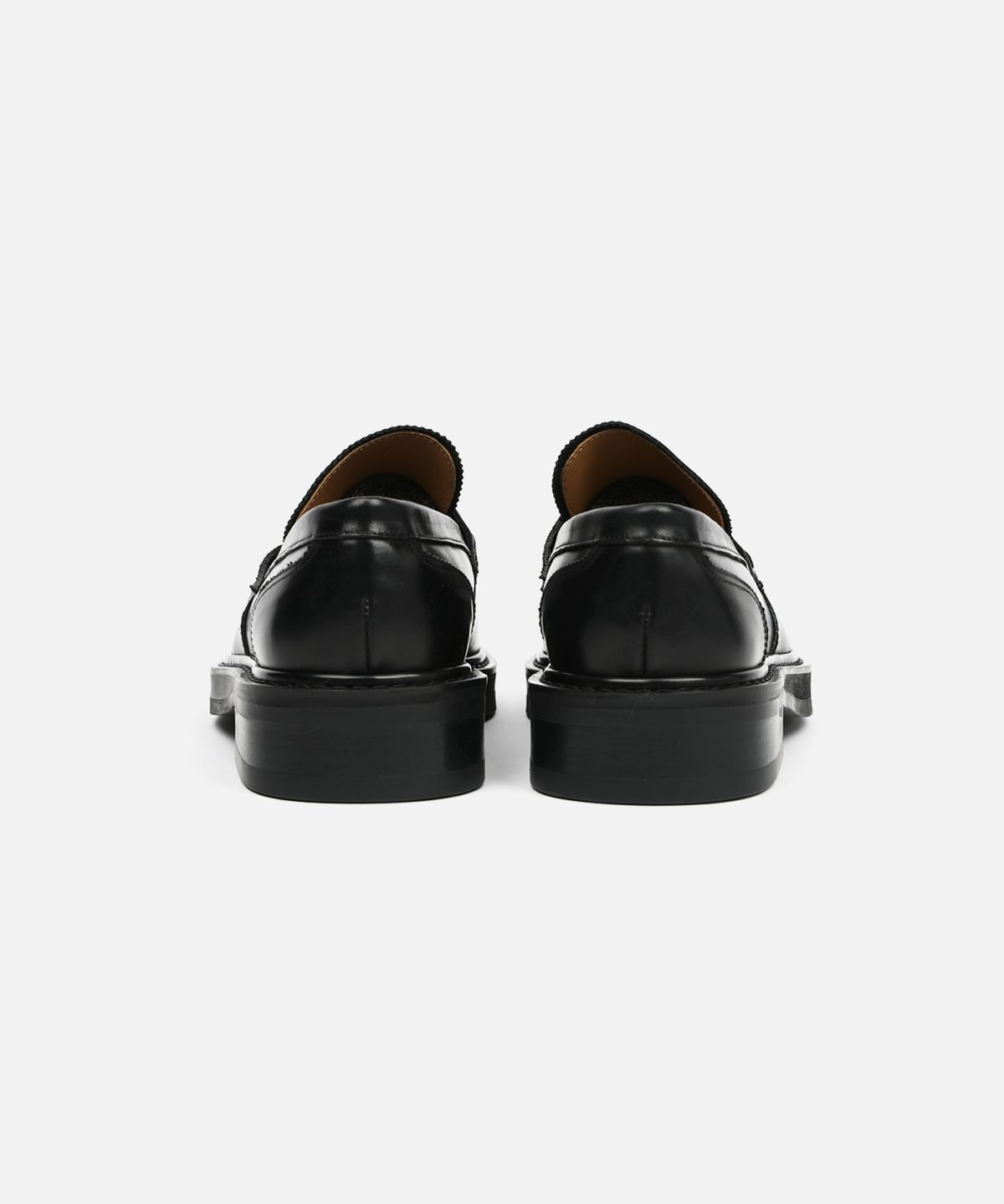 커스텀무드(CUSTOMMOOD) 얀스 소가죽 페니로퍼(keep black)
