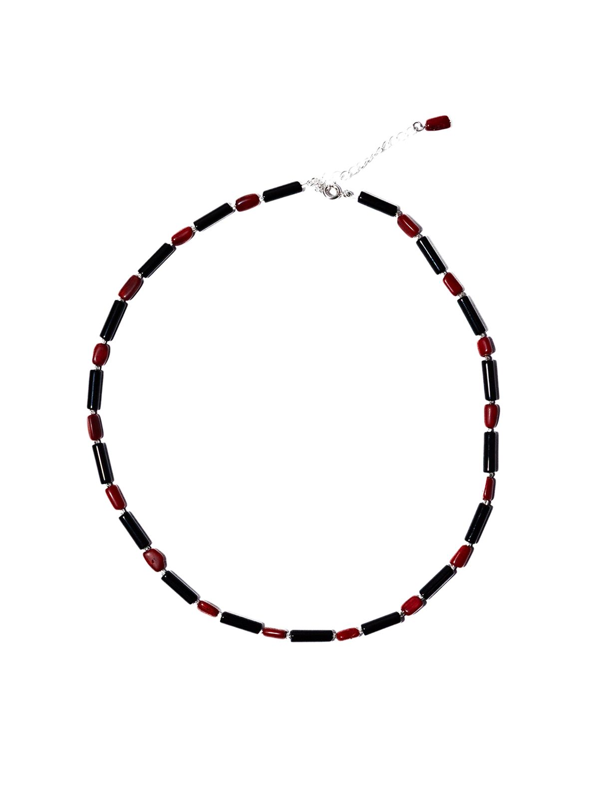 탁토(TACTO) 오닉스&코랄 목걸이 ONYX&CORAL NECKLACE