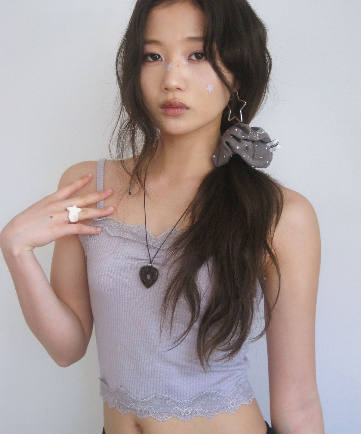 잇더즌매터(IT DOESN'T MATTER) [HEART] Loppy necklace (Red brown)