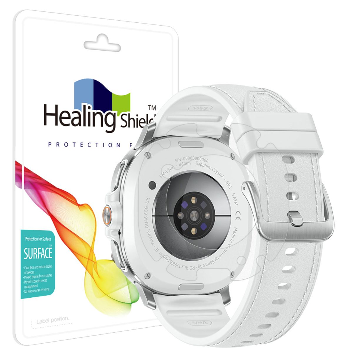힐링쉴드(HEALINGSHIELD) 갤럭시워치8 클래식 46mm 무광 후면보호필름 2매