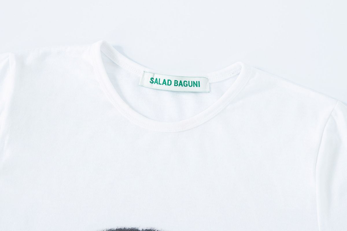 샐러드바구니(SALAD BAGUNI) Signature bunny tee - white