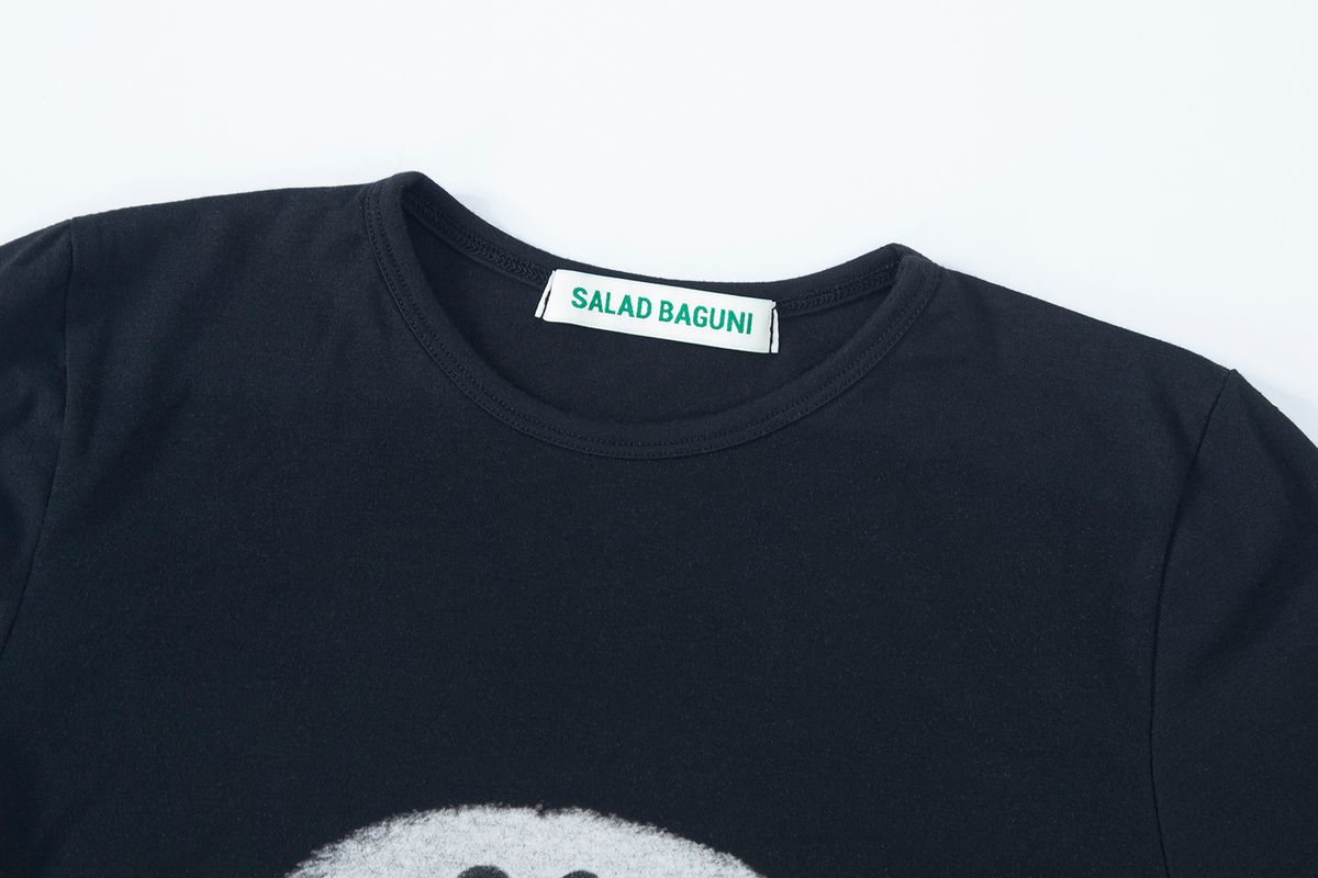 샐러드바구니(SALAD BAGUNI) Signature bunny tee -black