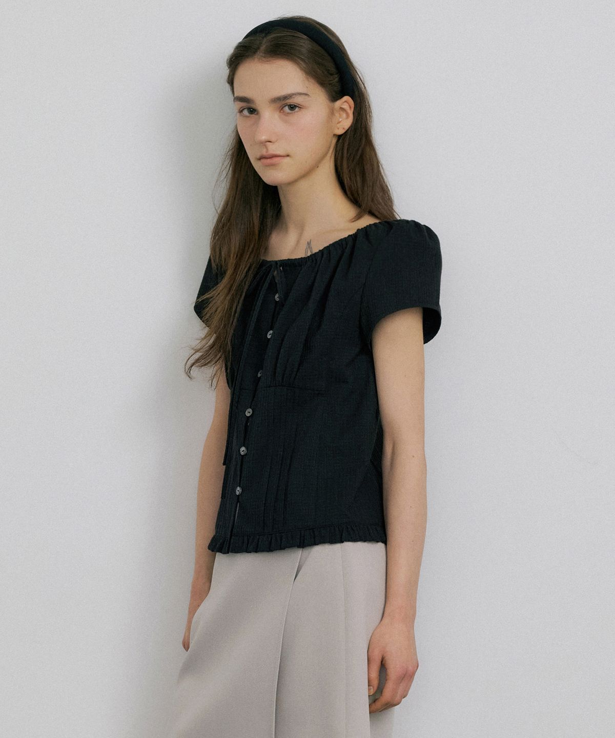 오떼뜨(OCTETTE) LUCY COTTON BLOUSE_3COLOR