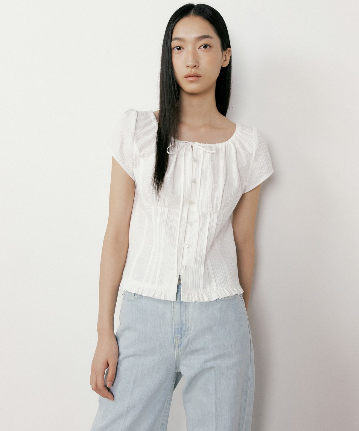 오떼뜨(OCTETTE) LUCY COTTON BLOUSE_3COLOR