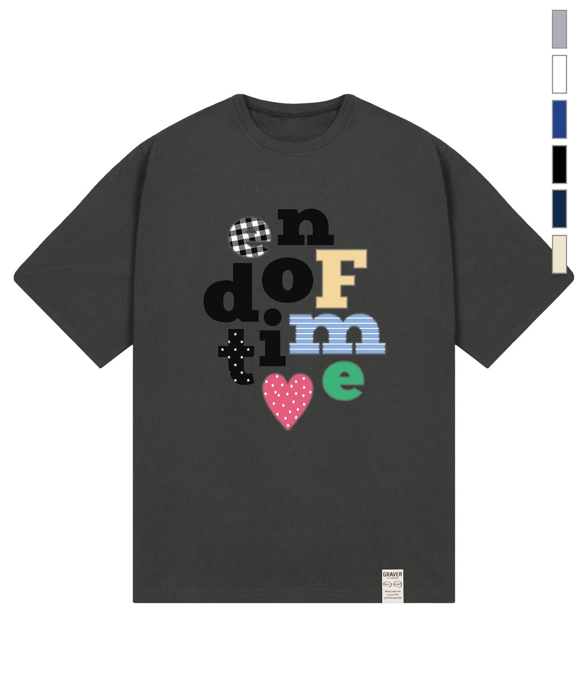 그레이버(GRAVER) [SET]베스트 그래픽1 반팔티셔츠_2PACK