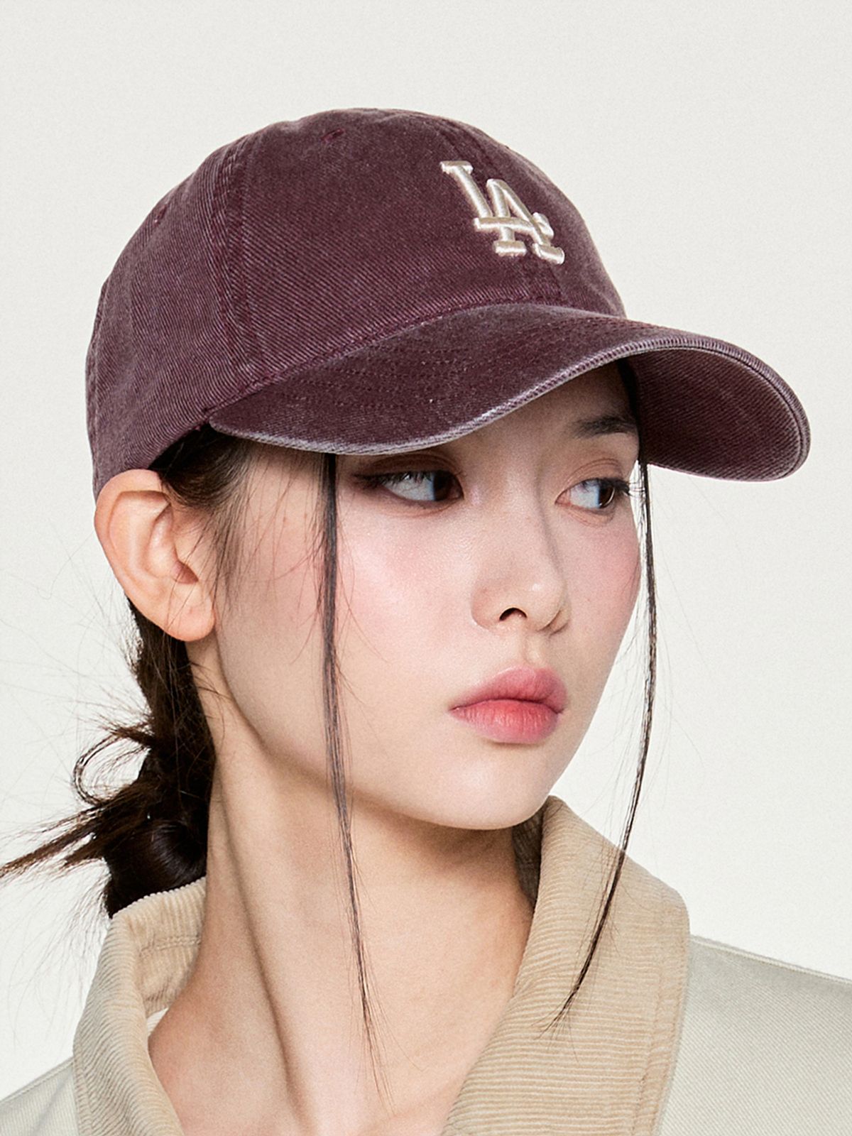 엠엘비(MLB) 베이직 워싱 언스트럭쳐 볼캡 LA (D.Wine)