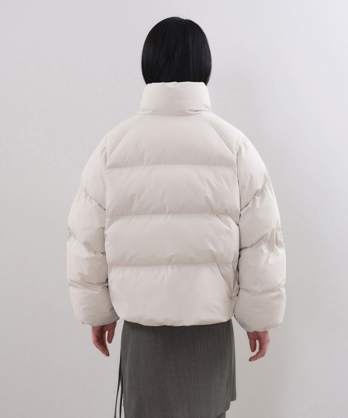 무신사 스탠다드 우먼(MUSINSA STANDARD WOMAN) 우먼즈 데일리 푸퍼 래글런 숏 패딩 재킷 [더스티 크림]