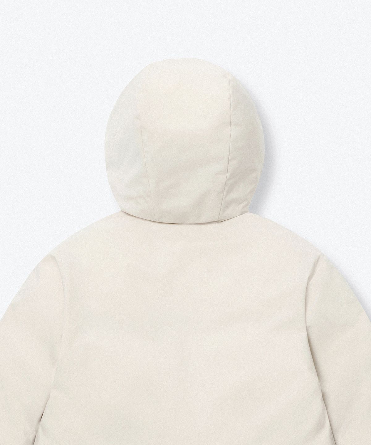 무신사 스탠다드 키즈(MUSINSA STANDARD KIDS) 데일리 푸퍼 미니멀 후디드 숏 패딩 재킷 [더스티 크림]