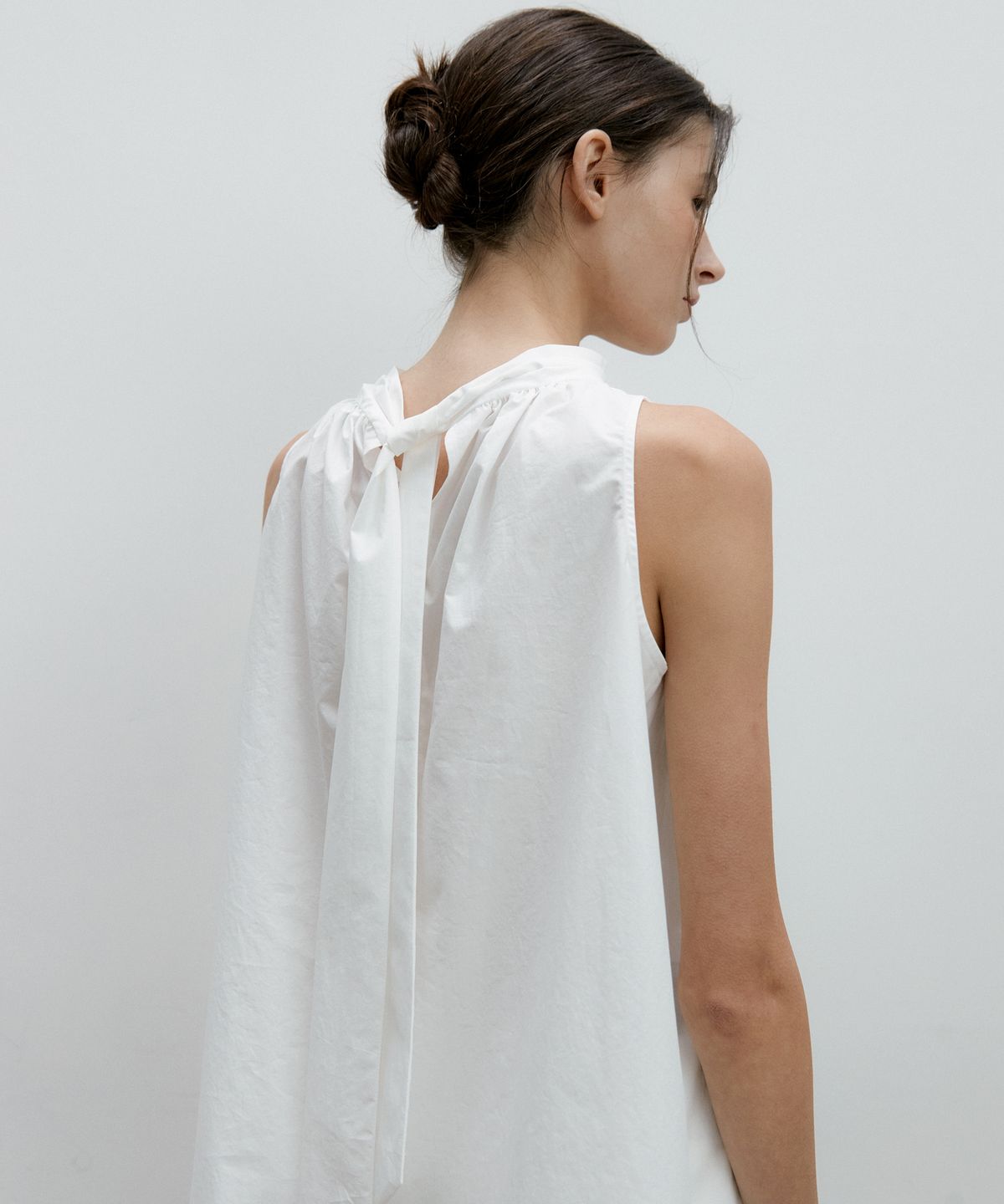 오떼뜨(OCTETTE) HALTER NECK TIE BLOUSE_4COLOR