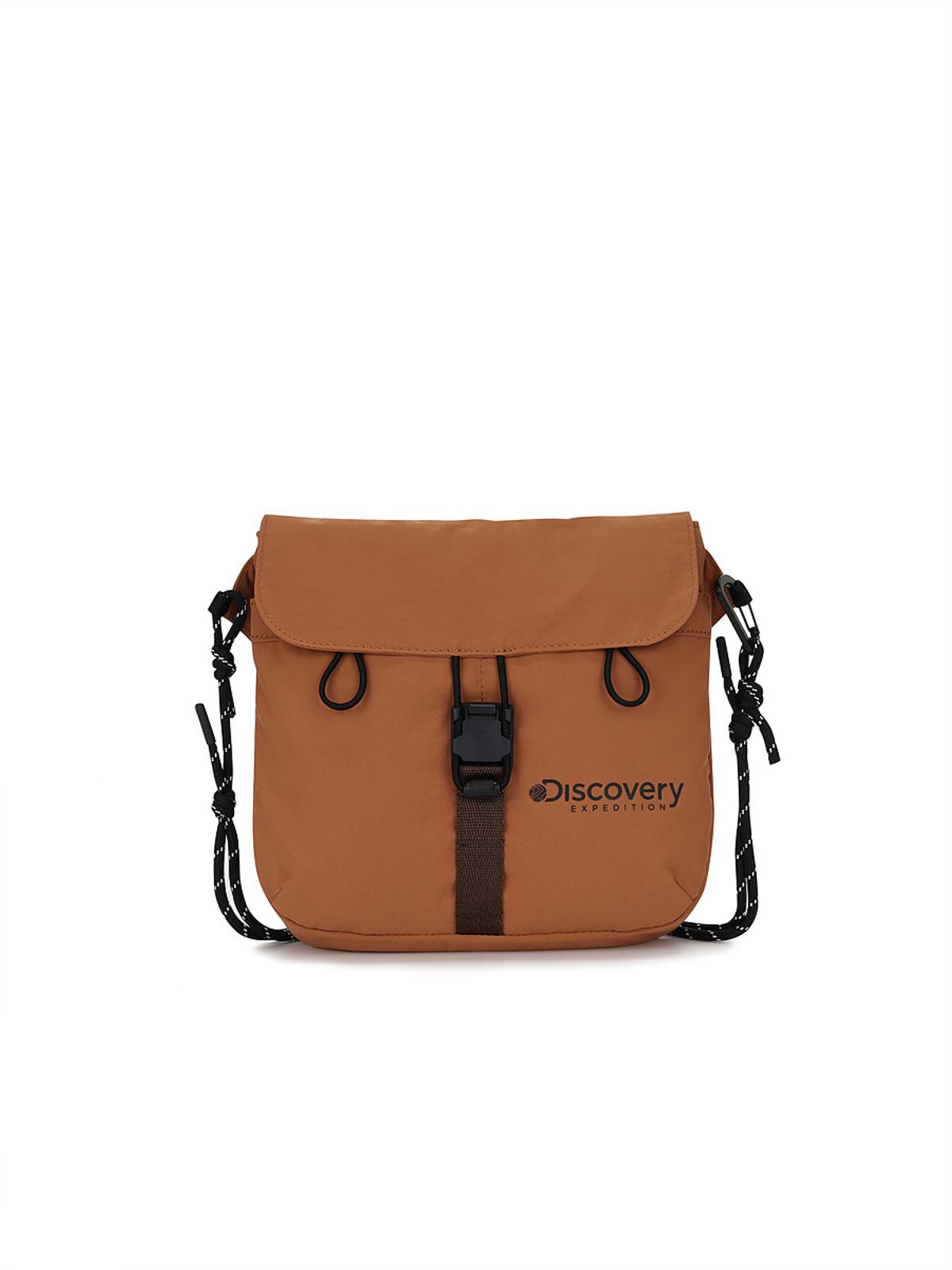 디스커버리 익스페디션(DISCOVERY EXPEDITION) 리프트 로프스트랩 플랩 크로스백 (L/ORANGE)