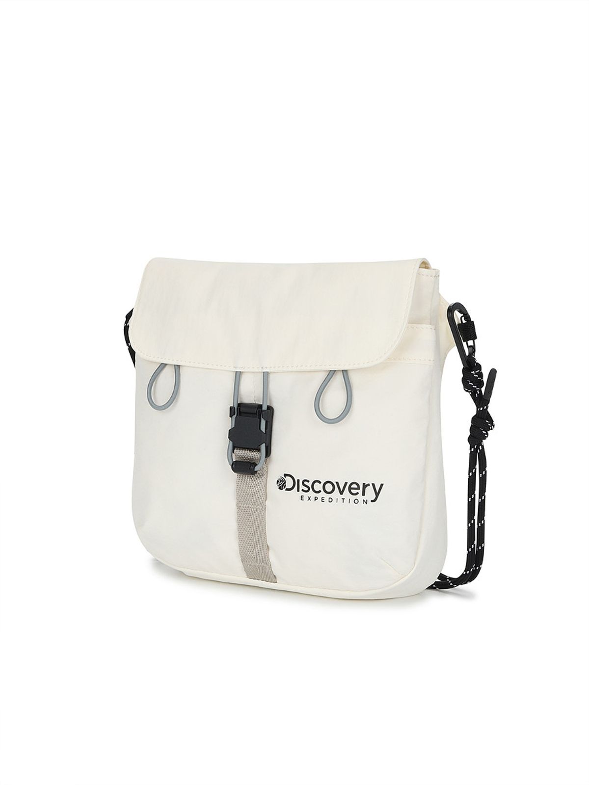 디스커버리 익스페디션(DISCOVERY EXPEDITION) 리프트 로프스트랩 플랩 크로스백 (IVORY)