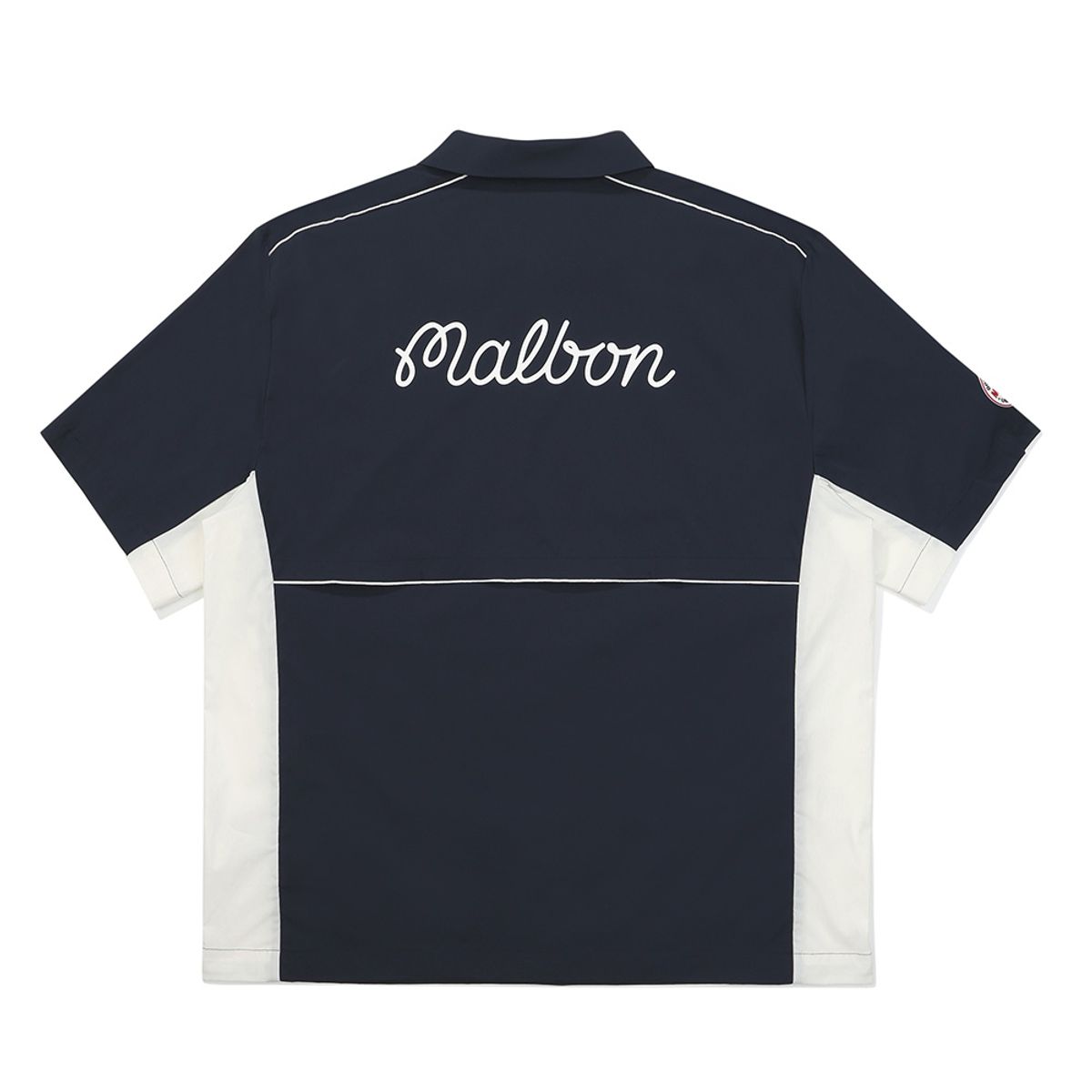말본 골프(MALBON GOLF) M 파이핑 벤틸 셔켓 NAVY (MAN)