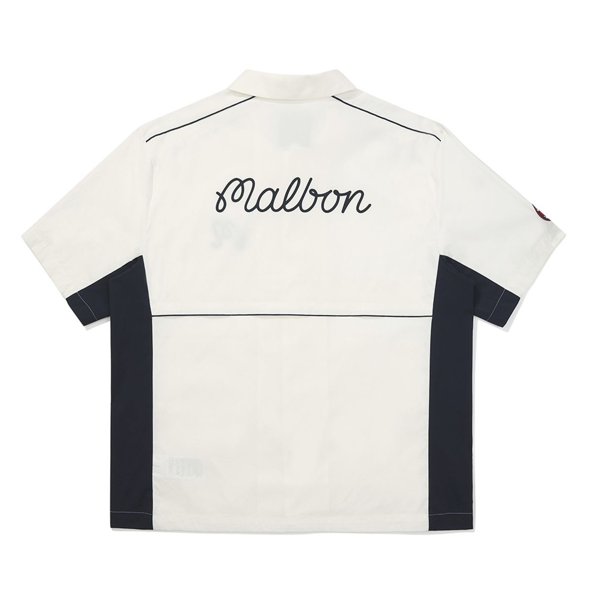 말본 골프(MALBON GOLF) M 파이핑 벤틸 셔켓 WHITE (MAN)