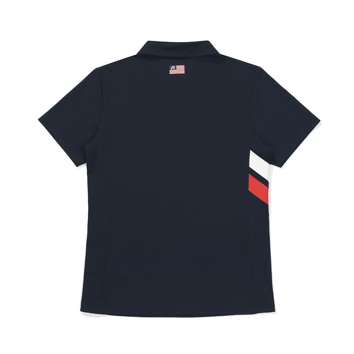 말본 골프(MALBON GOLF) 포인트 컬러 티셔츠 NAVY (WOMAN)