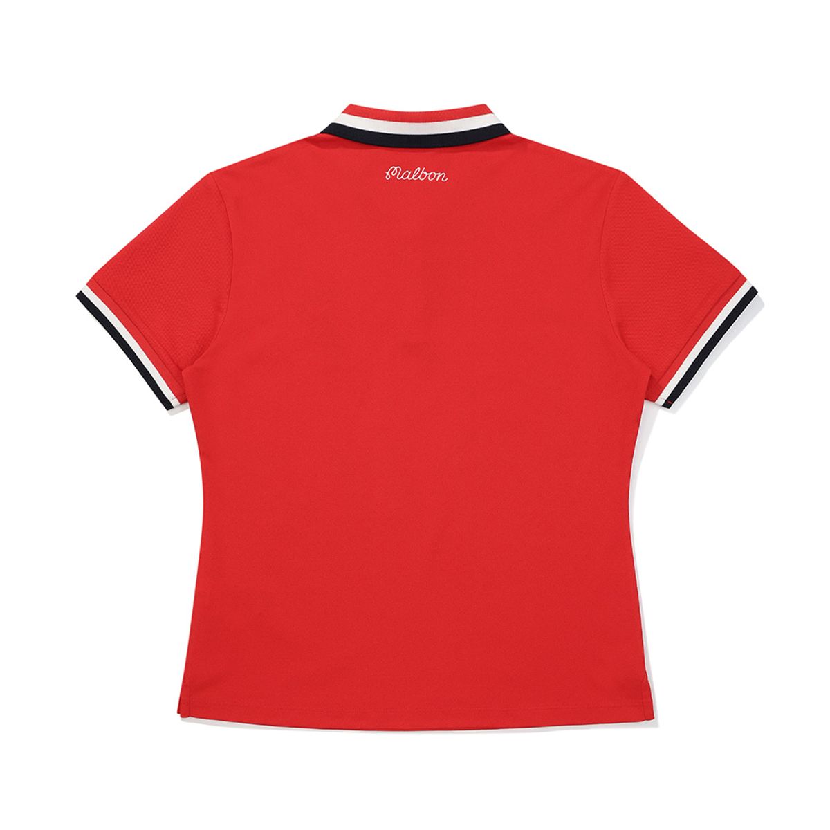 말본 골프(MALBON GOLF) 볼드 스트라이프 티셔츠 RED (WOMAN)