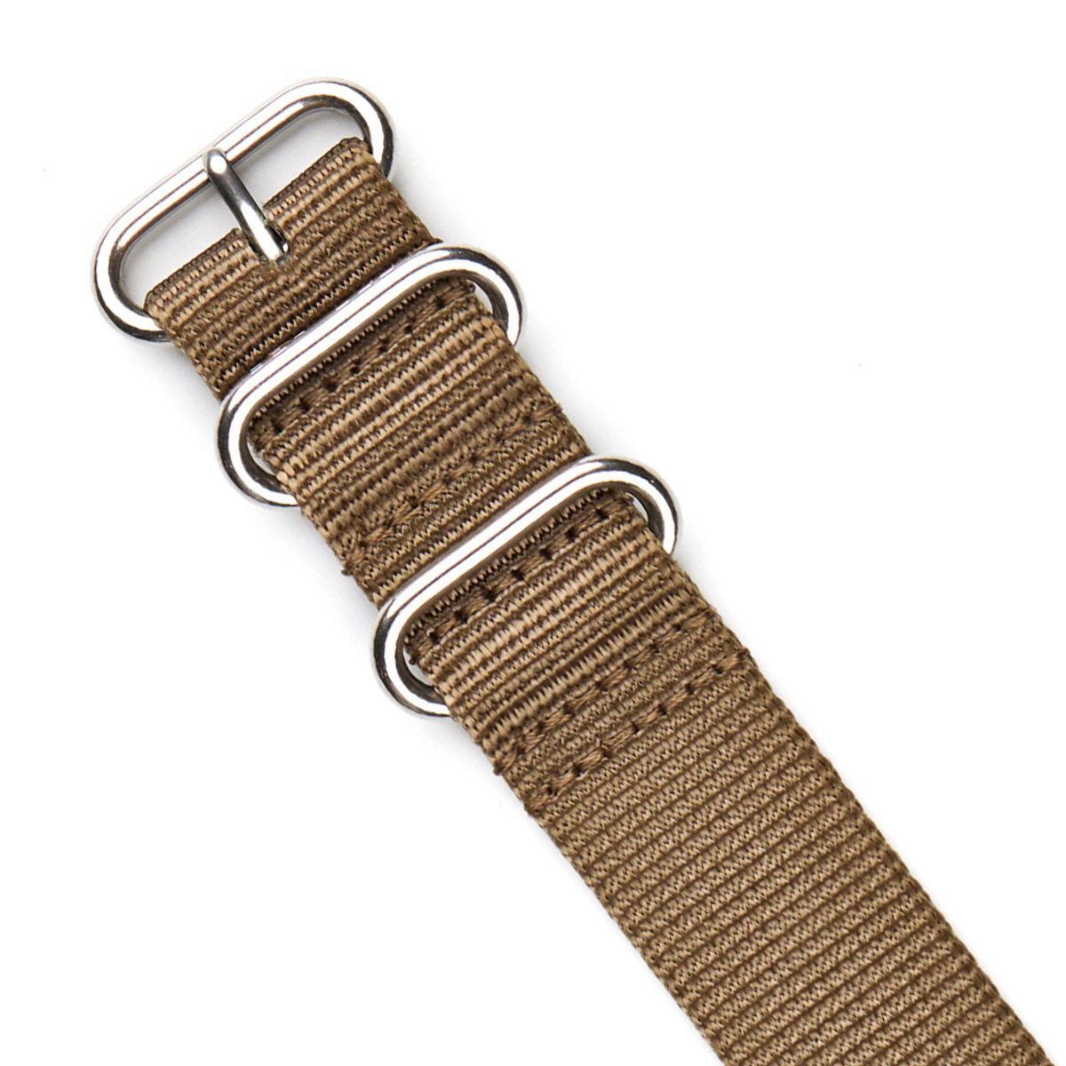 베르투치(BERTUCCI) B-TYPE 헤비듀티 나일론 나토밴드 22mm 다크 카키X하이폴리쉬