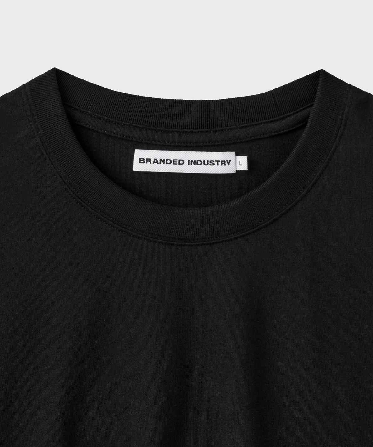브랜디드(BRANDED) SOFT CROP T-SHIRT [BLACK]