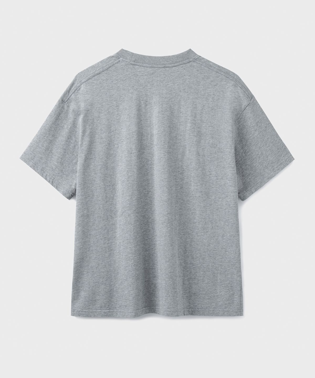 브랜디드(BRANDED) SOFT CROP T-SHIRT [MELANGE GRAY]