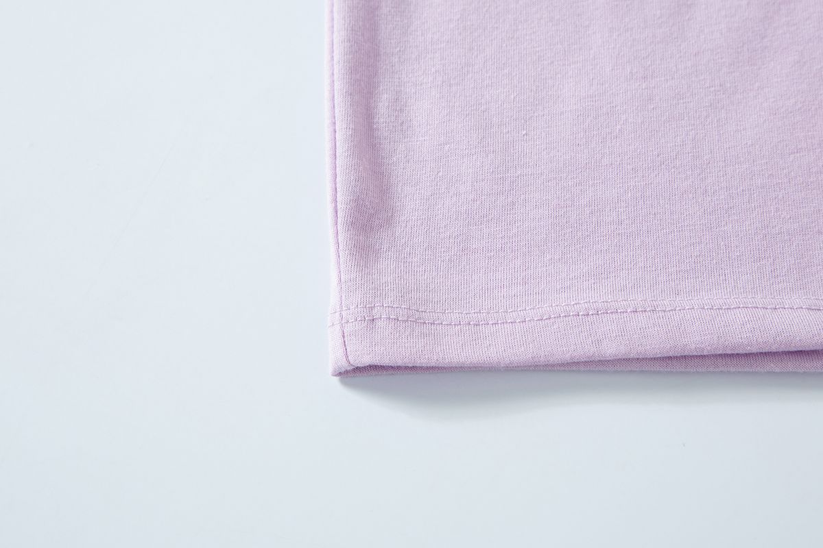 샐러드바구니(SALAD BAGUNI) Lace tag crop tee - purple pink