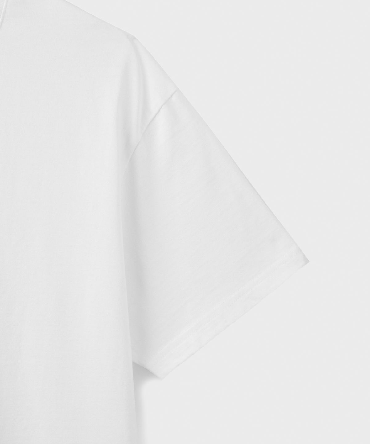 브랜디드(BRANDED) SOFT CROP T-SHIRT [WHITE]