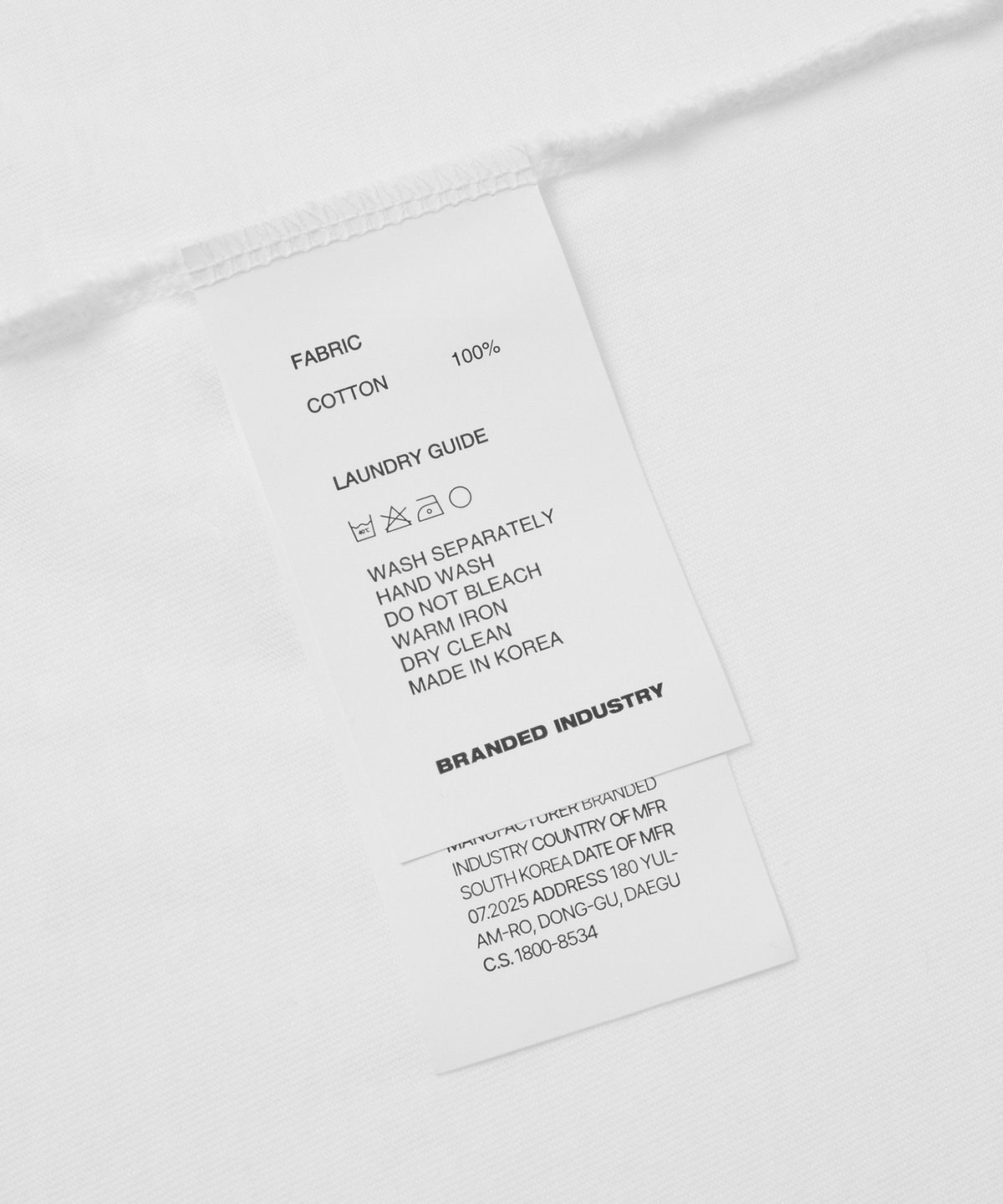 브랜디드(BRANDED) SOFT CROP T-SHIRT [WHITE]
