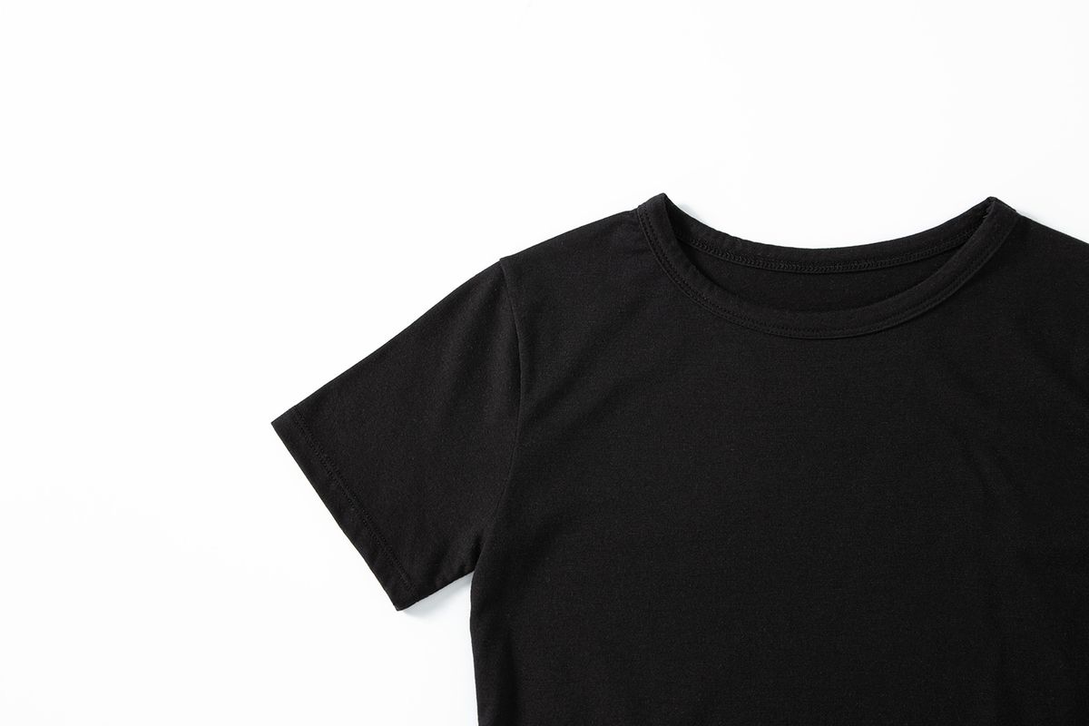 샐러드바구니(SALAD BAGUNI) Lace tag crop tee - black