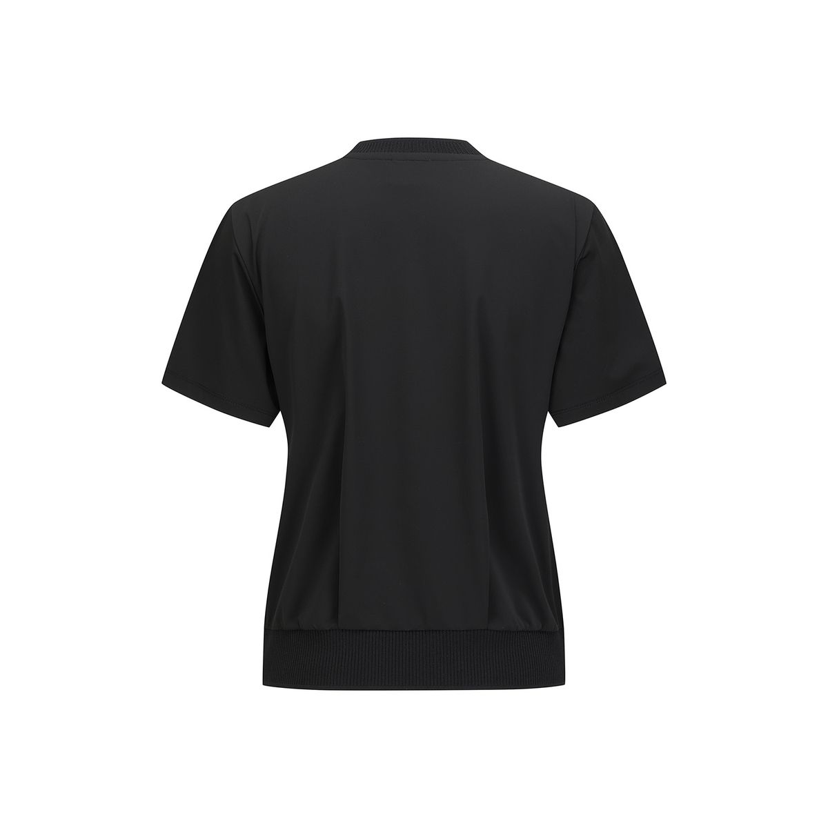 어뉴골프(ANEW GOLF) WOMEN FA HYBRID ROUND SHORT T-SHIRT_BK
