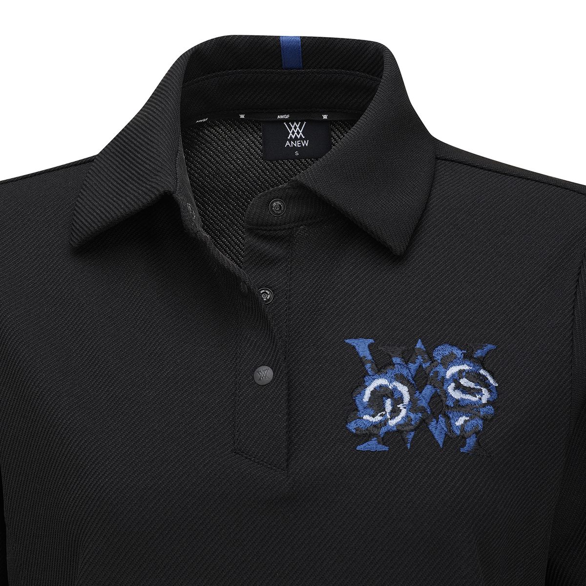 어뉴골프(ANEW GOLF) WOMEN FA BLOUSON SHORT T-SHIRT_BK