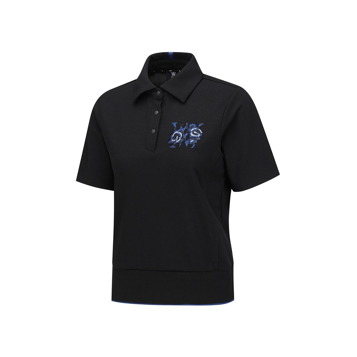 어뉴골프(ANEW GOLF) WOMEN FA BLOUSON SHORT T-SHIRT_BK