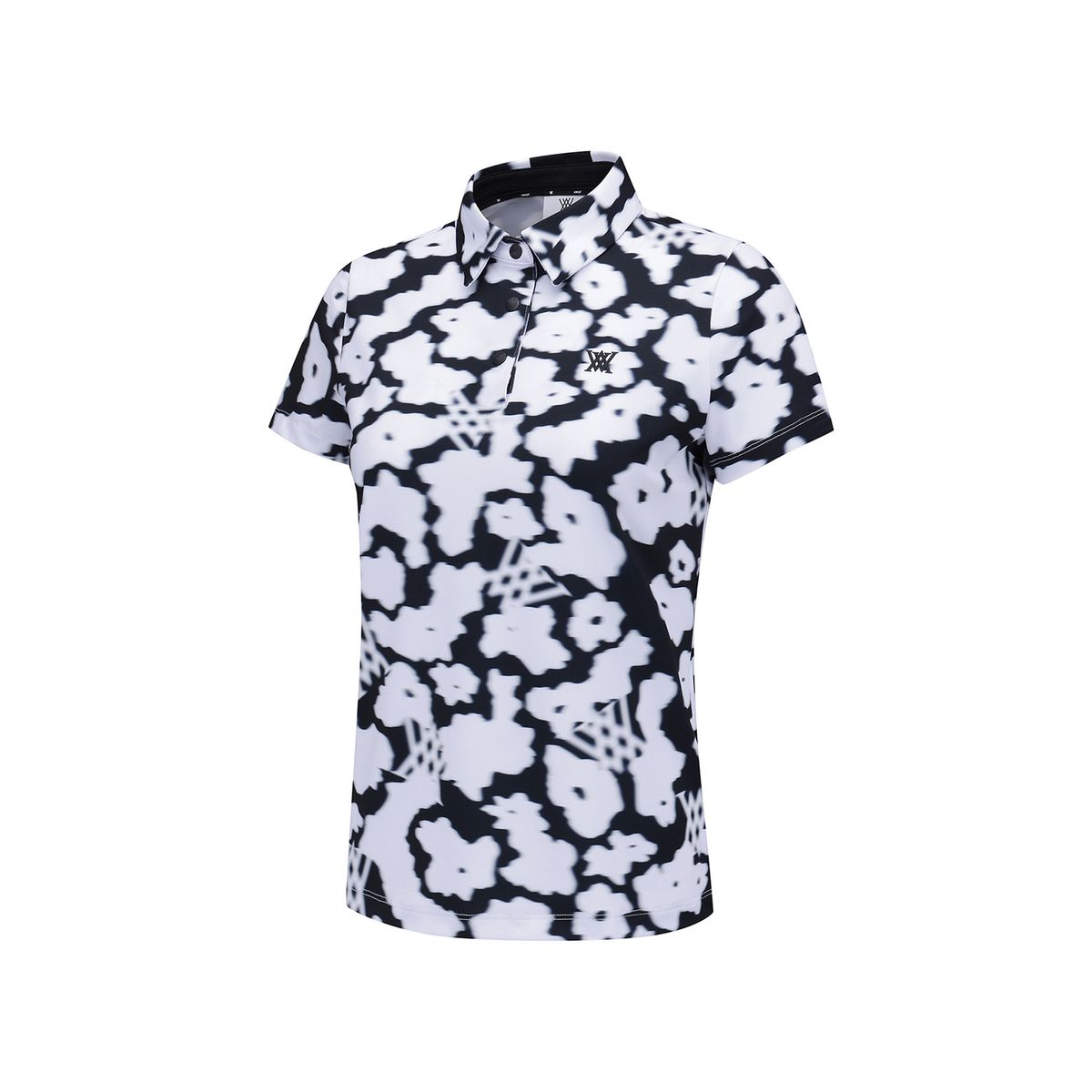 어뉴골프(ANEW GOLF) WOMEN FA FLOWER PATTERN SHORT T-SHIRT_WH