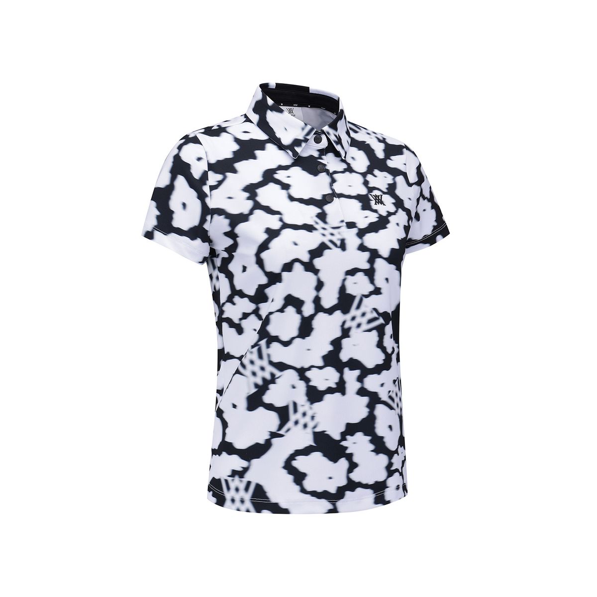 어뉴골프(ANEW GOLF) WOMEN FA FLOWER PATTERN SHORT T-SHIRT_WH