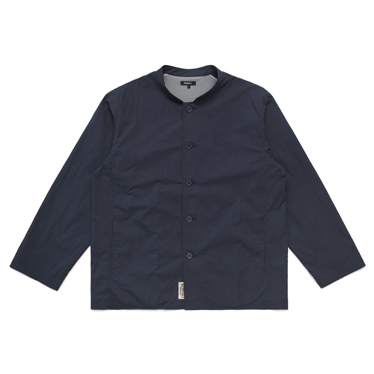말본 골프(MALBON GOLF) [Paradise In Play] 나일론 밴드 카라 자켓 NAVY